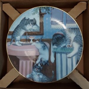 The Hamilton Collection "Mischief Maker's" Cat Plate